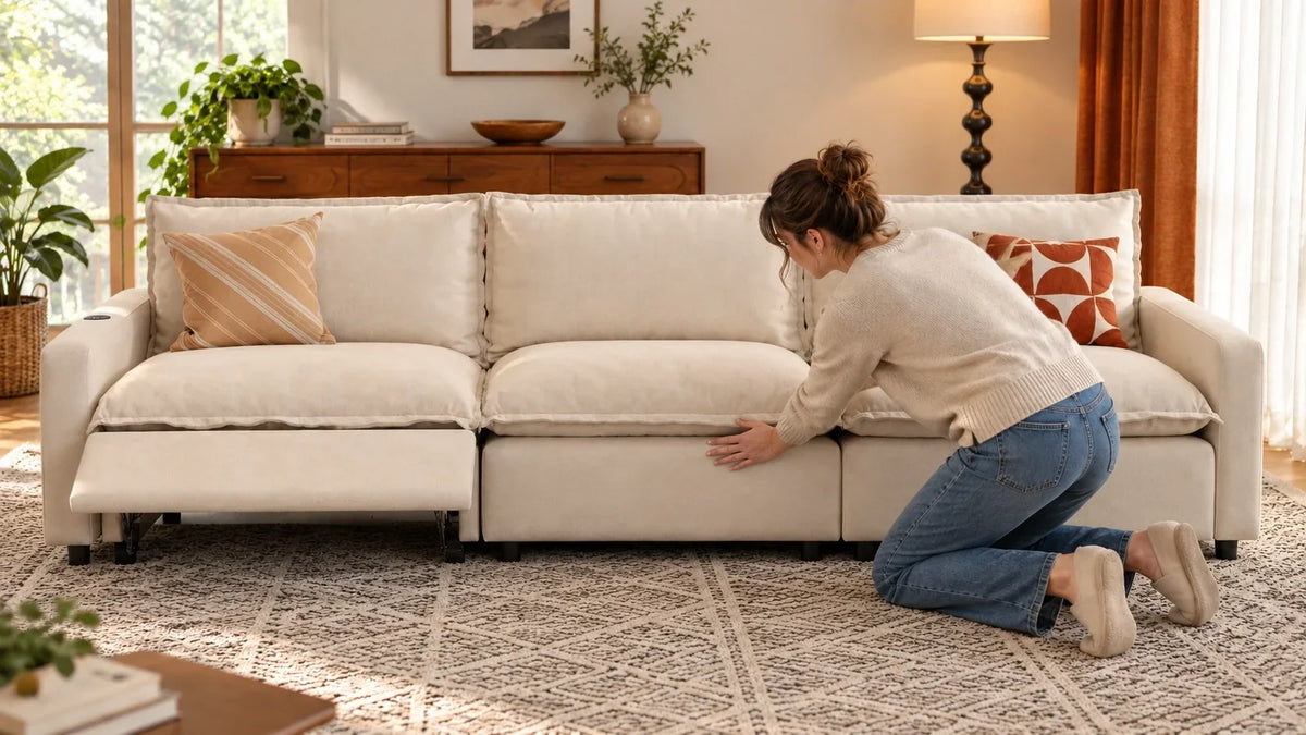How to Keep a Modular Sofa From Sliding Apart