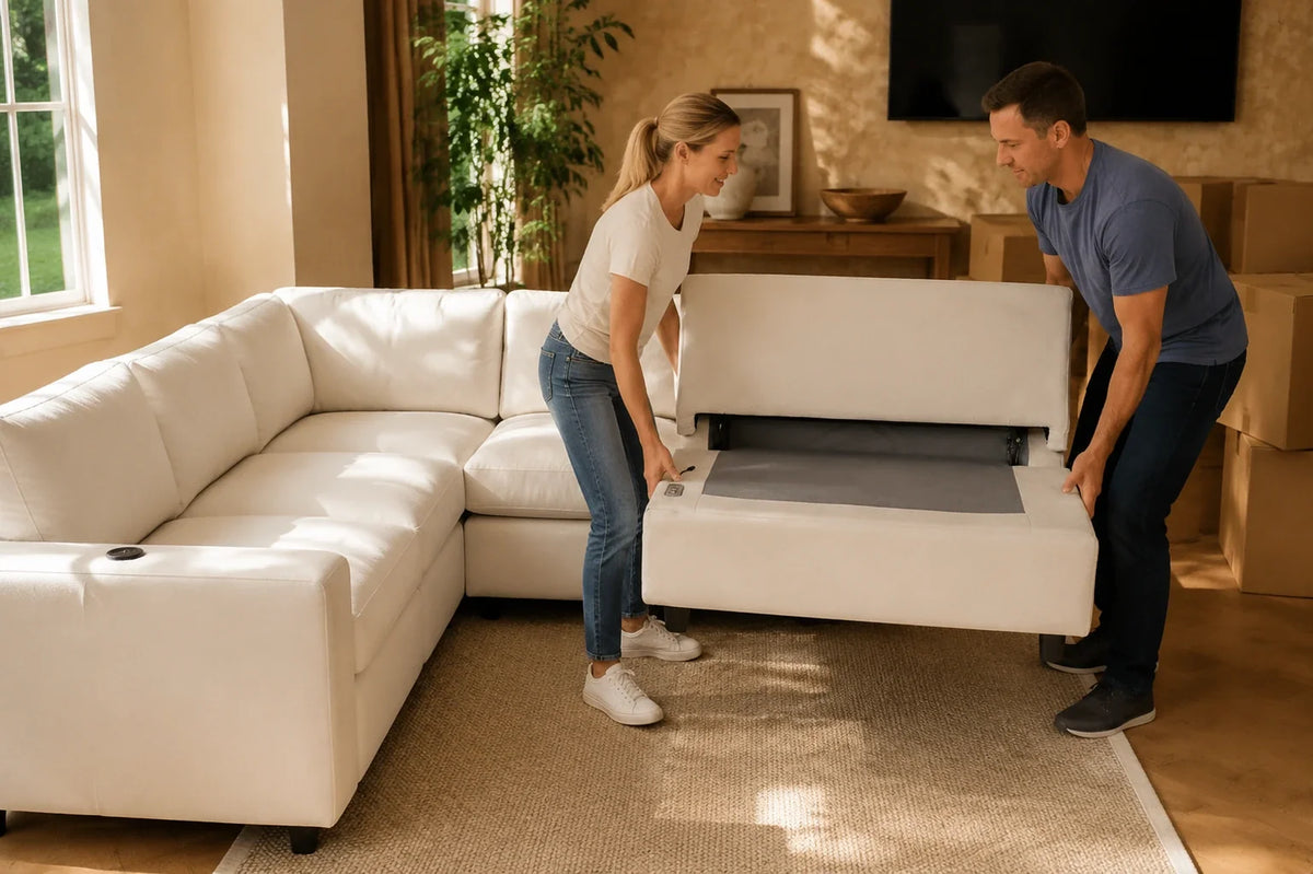 How to Move a Modular Reclining Sectional Sofa