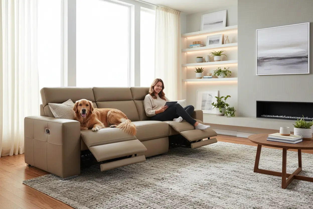 Best Modern Recliner Sofas Under $3,000 for Dog Owners