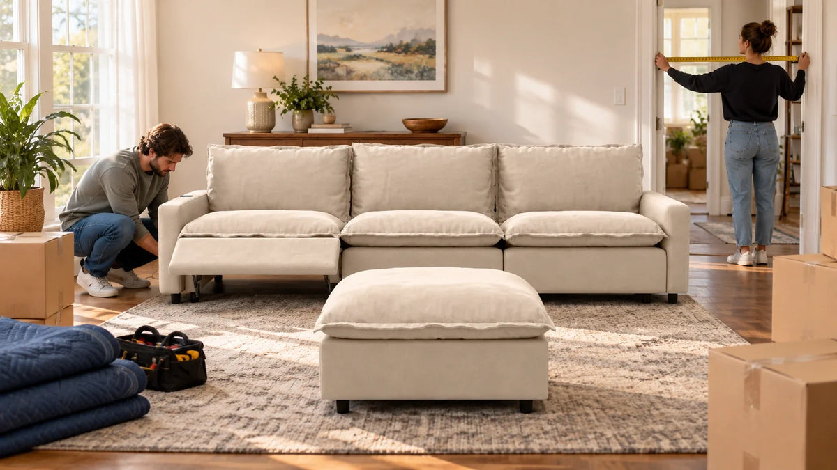 How to Move a Modular Sofa and Set It Up Again