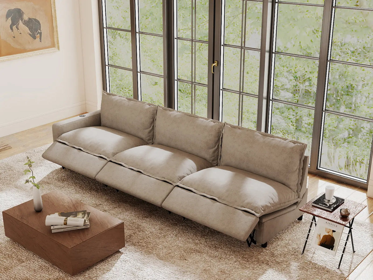How to Fit a Reclining Sectional in an Open-Concept Living Room