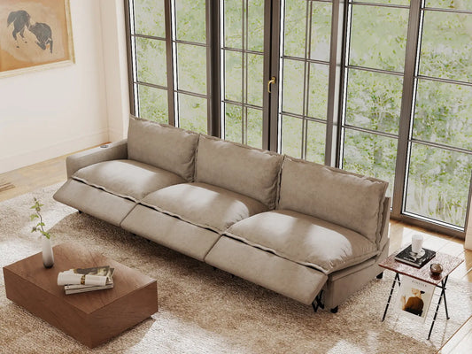 How to Fit a Reclining Sectional in an Open-Concept Living Room