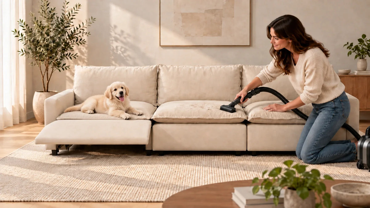 How to Remove Dog Hair From Couch Without Fabric Damage