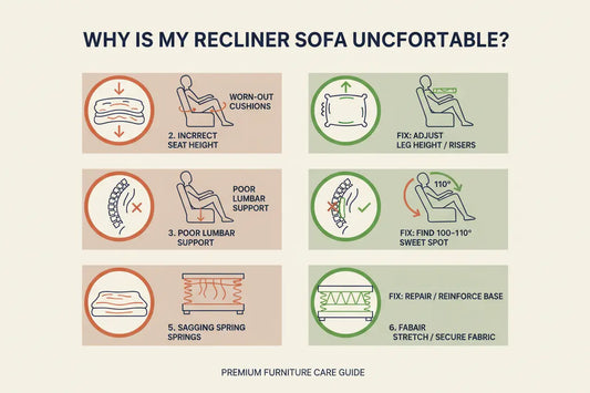 Why Is My Recliner Sofa Uncomfortable? Common Causes and Fixes
