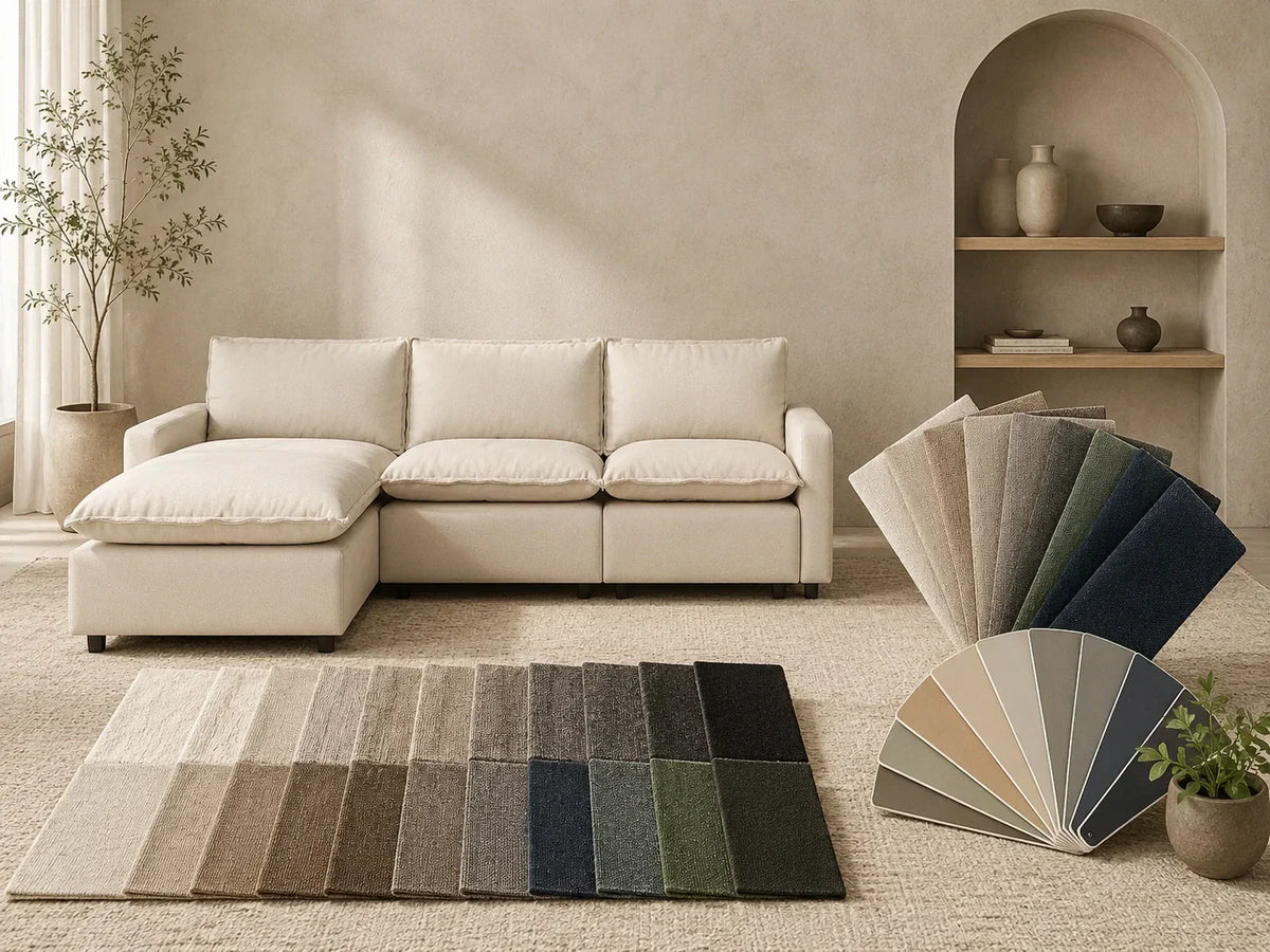 Can I customize the fabric and color options for modular sofas?