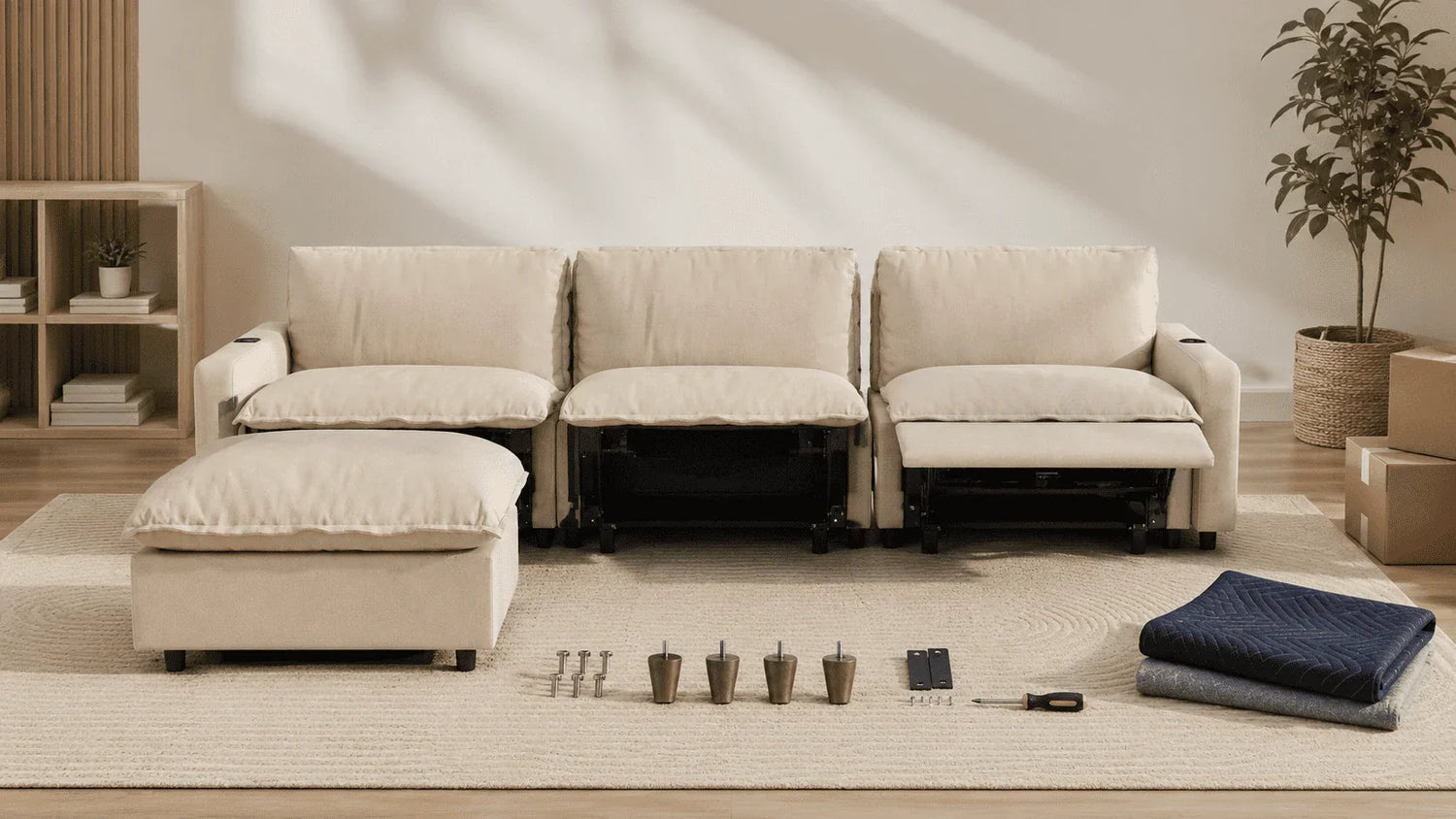 How to Dismantle a 3 Seater Recliner Sofa
