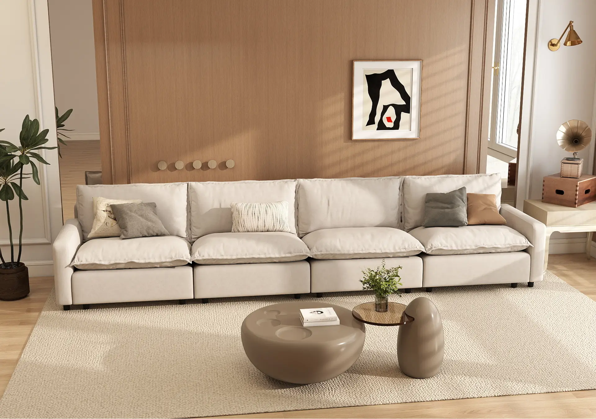 4-Seater Modular Sectionals