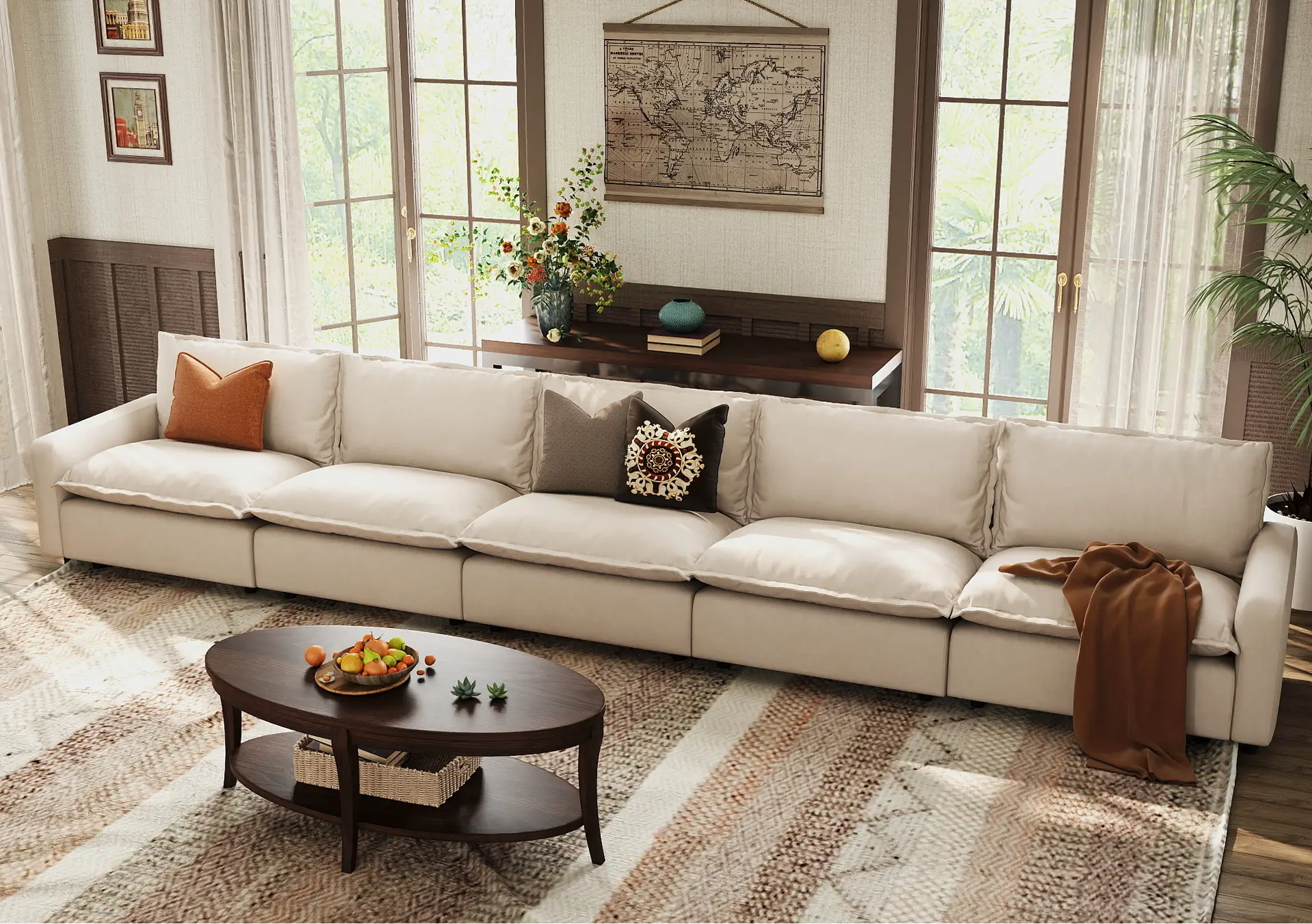 5-Seater Modular Sectionals