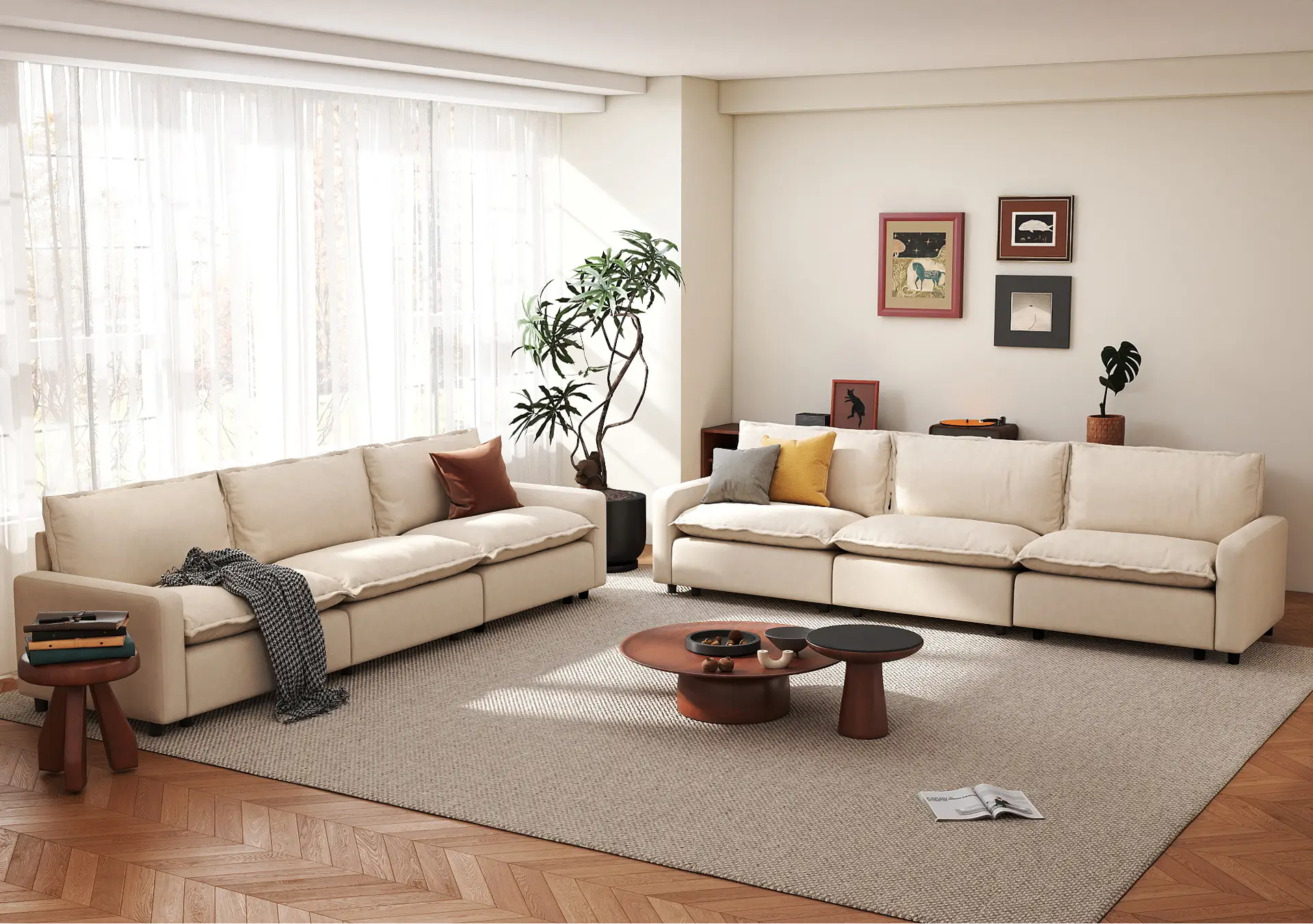 6-Seater Modular Sectionals