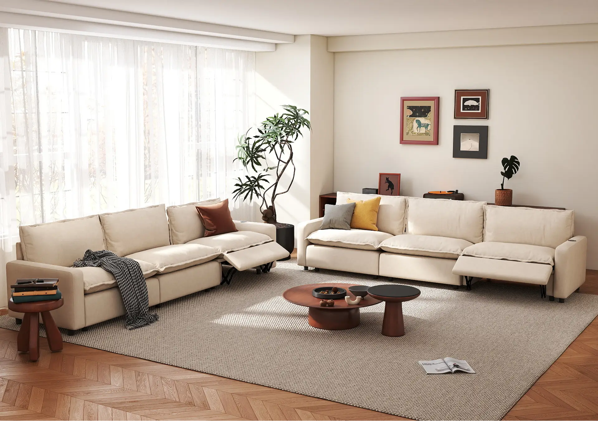 6-Seater Reclining Sofas