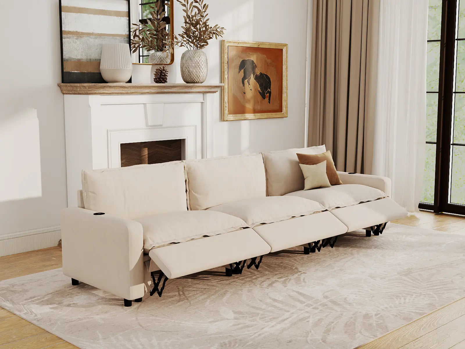 Sectional Recliner Couch