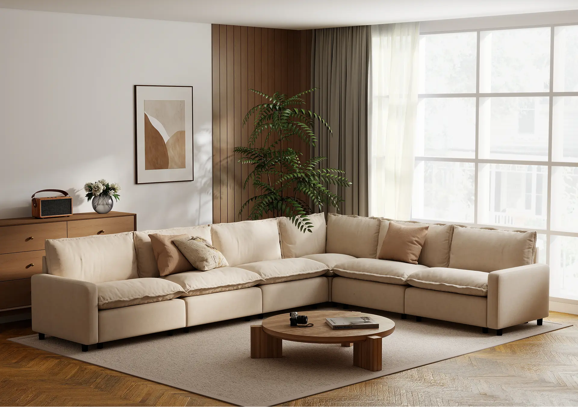 Large Modular Sectionals