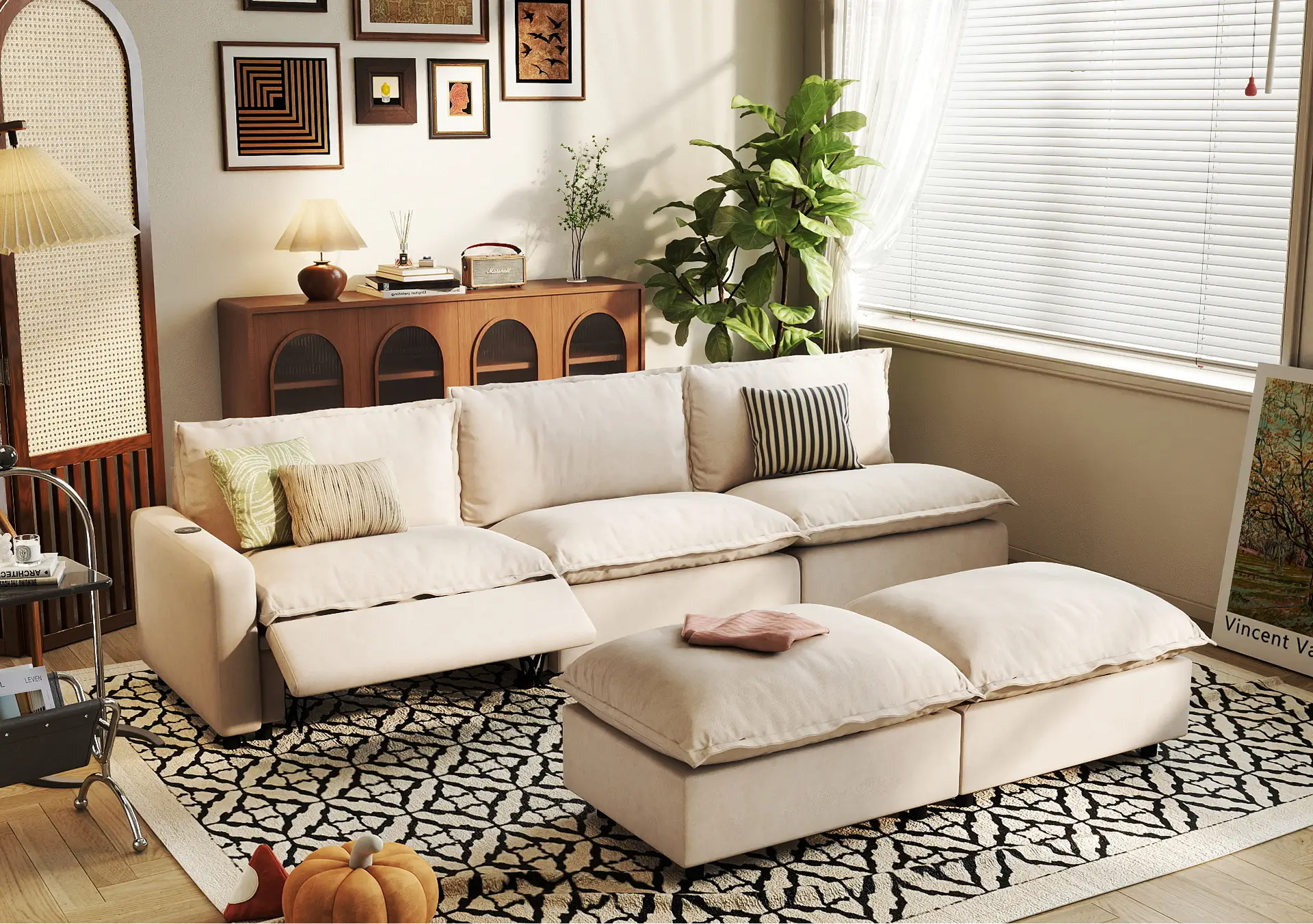Small Reclining Sectional