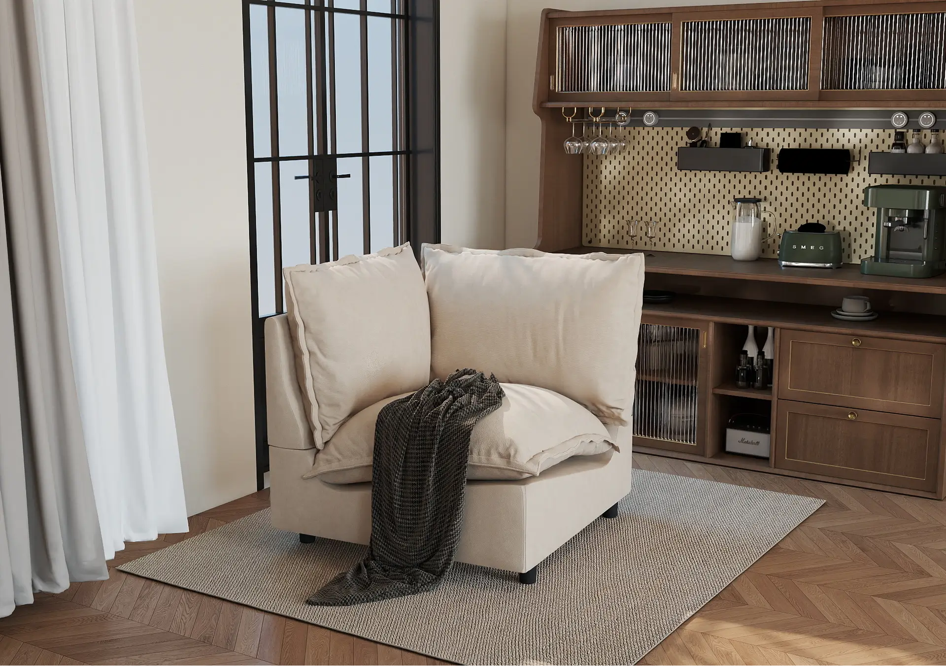Single-Seat Modular Sofas