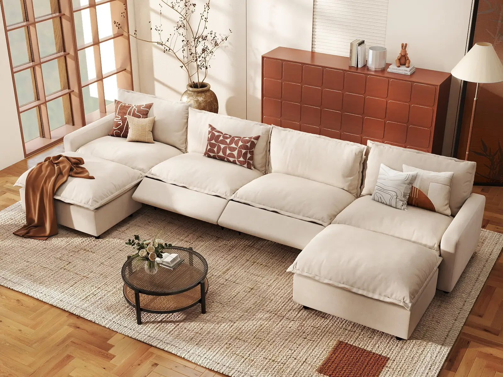 U-Shaped Reclining Sectionals