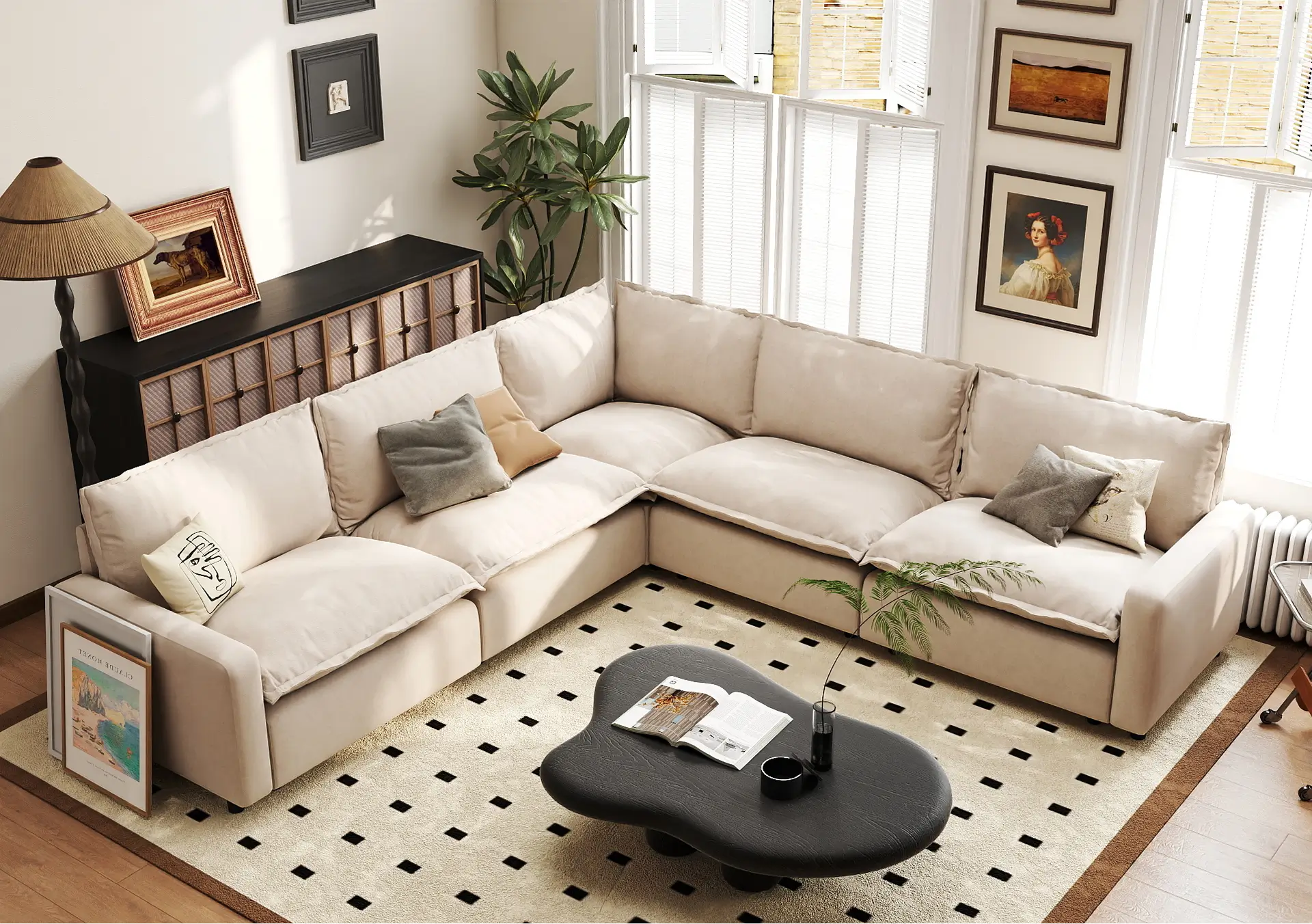 V-Shaped Modular Sectionals