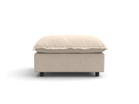 1 Piece Beige Linen Flex Nook Ottomans 2