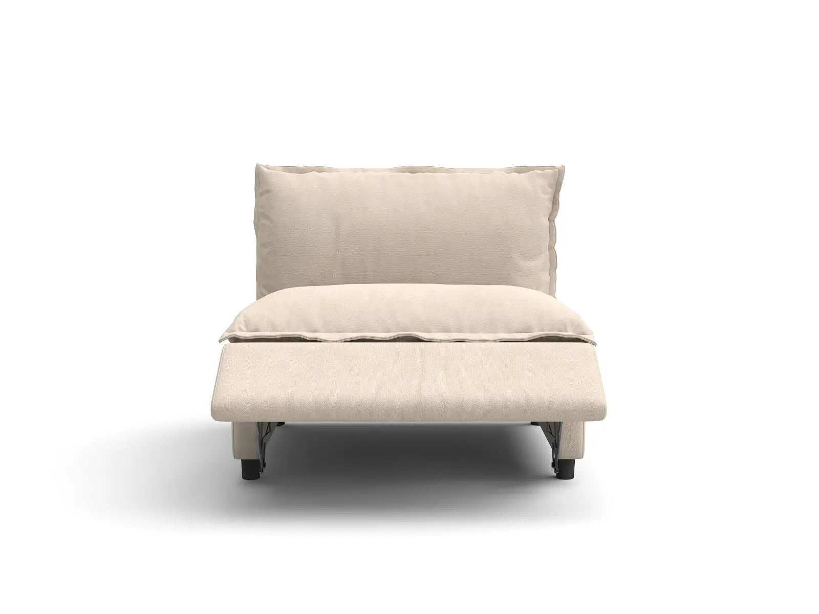 1 Piece Beige Linen Flex Nook Single Sofa 1 Seater 3