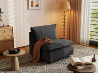 1 Piece Grey Linen Flex Nook Single Sofa 1 Seater 5 4cd98716 bf8c 40c3 9063 4bae7846b132