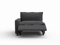 1 Piece Grey Linen Small Space Single Sofa 1 Seater 3