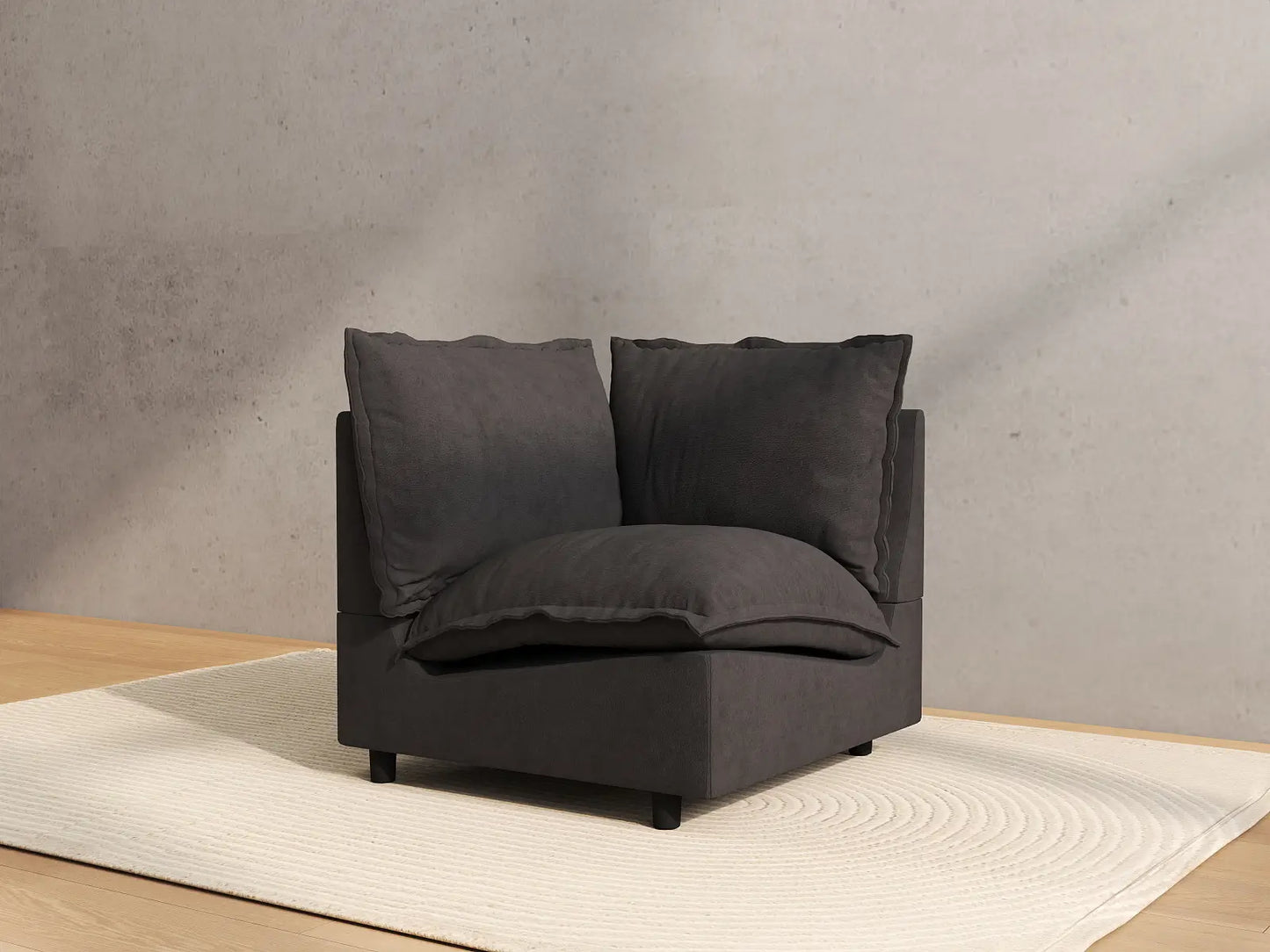 1 Piece Grey Linen Small Space Single Sofa 1 Seater 4 1e34d1d0 d67b 4aec 8771 90dce4df3c58