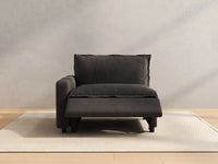 1 Piece Grey Linen Small Space Single Sofa 1 Seater 5