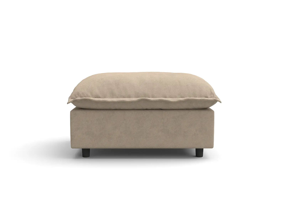 1 Piece Khaki Linen Flex Nook Ottomans 2