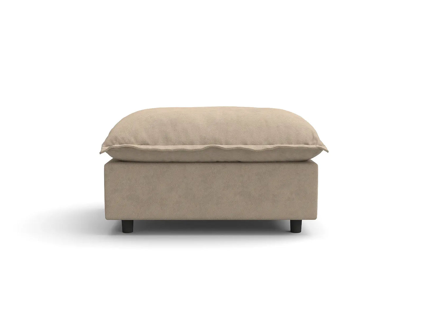 1 Piece Khaki Linen Flex Nook Ottomans 2