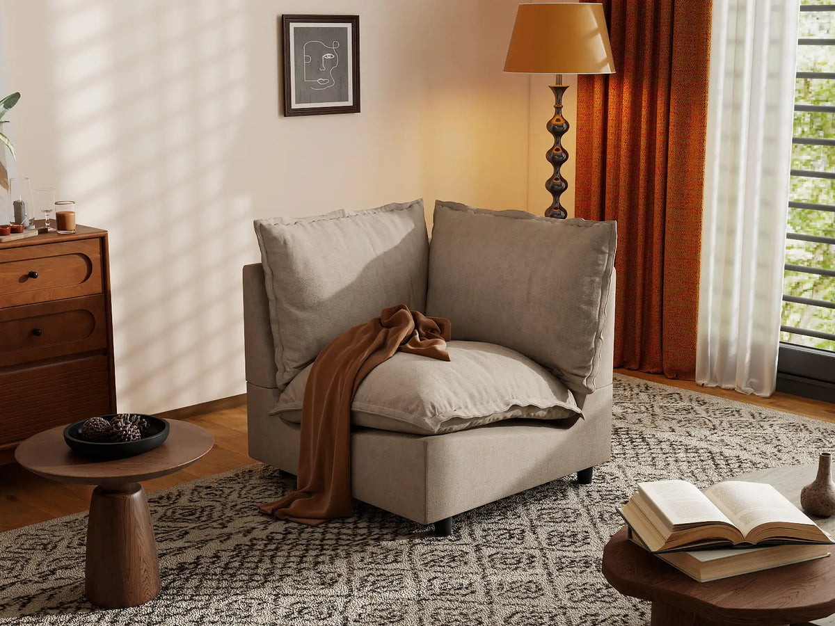 1 Piece Khaki Linen Flex Nook Single Sofa 1 Seater 5 273f053c a458 41dc bf8d 371aabd48f86