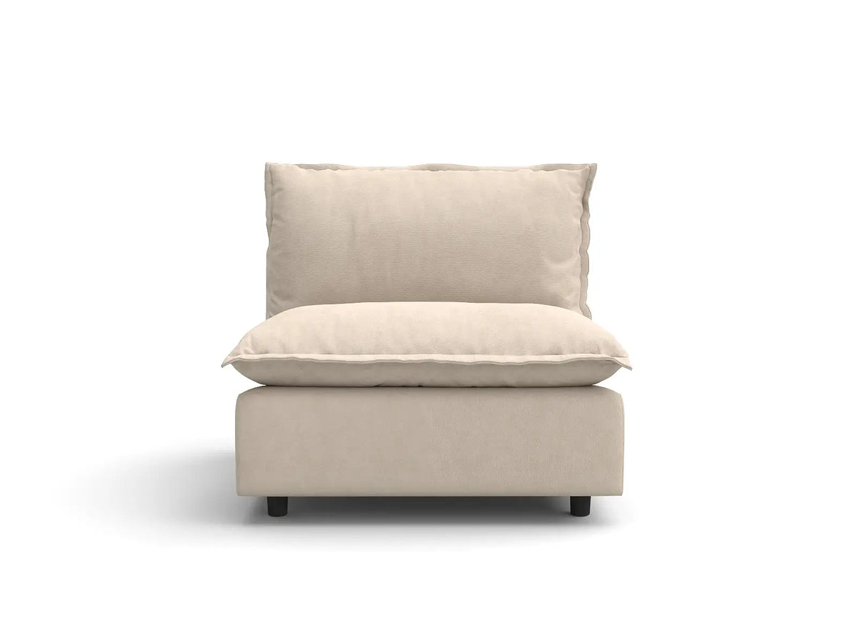 1 PieceBeigeLinenSmallSpaceSingleSofa1 Seater 2