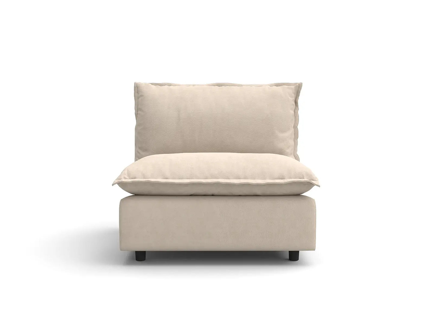 1 PieceBeigeLinenSmallSpaceSingleSofa1 Seater 2