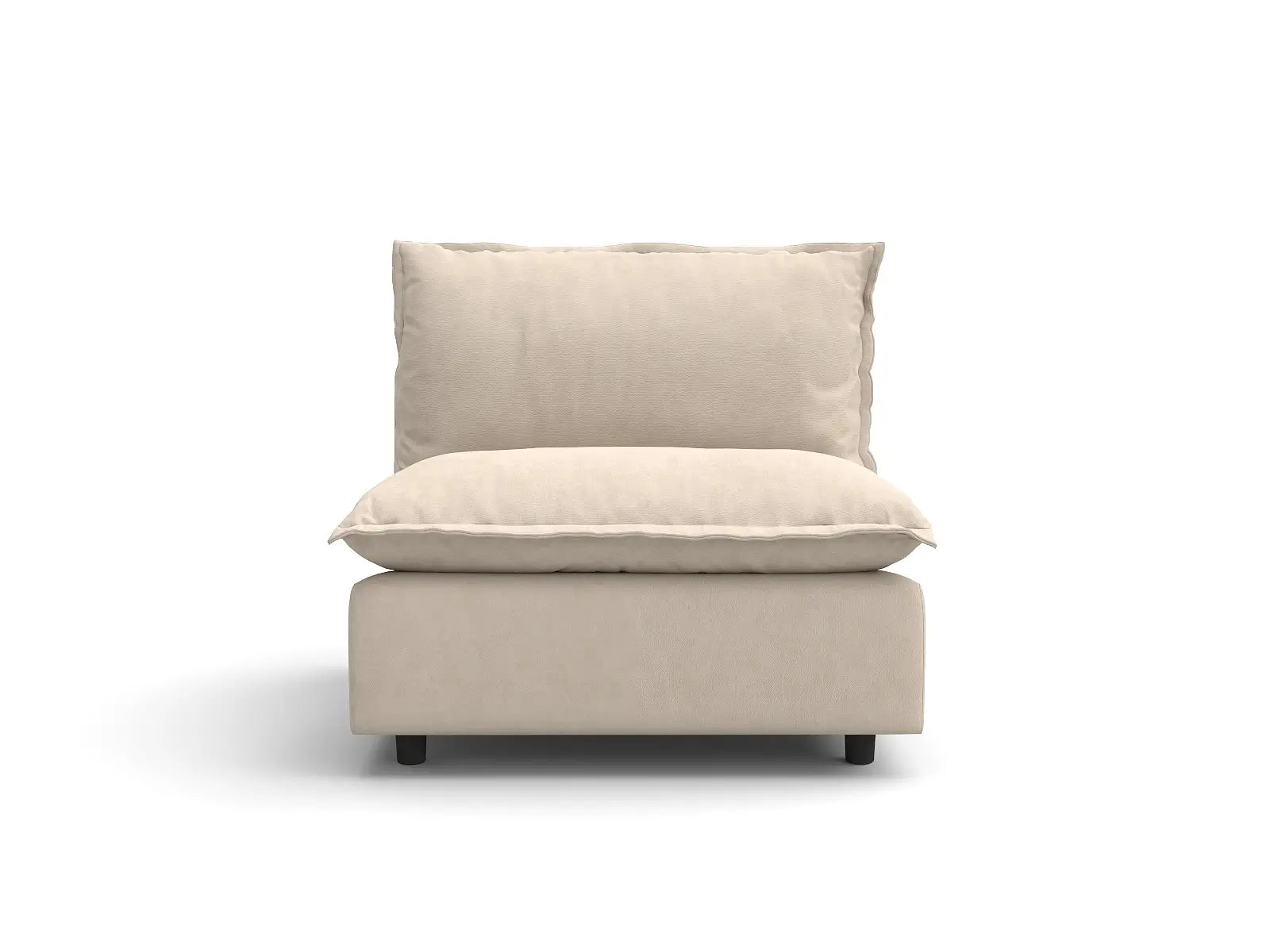 1 PieceBeigeLinenSmallSpaceSingleSofa1 Seater 2
