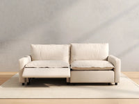 2 Piece Beige Linen Efficient Modern Loveseats 2 Seater 5