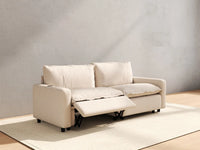 2 Piece Beige Linen Efficient Modern Loveseats 2 Seater 6