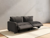 2 Piece Grey Linen Bedroom Corner Loveseats 2 Seater 6