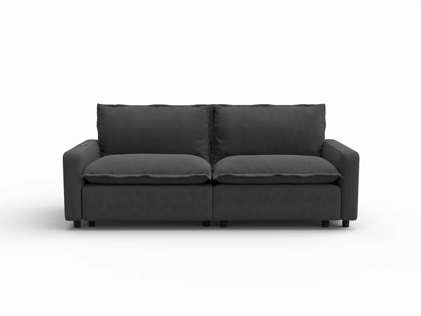 2 Piece Grey Linen Flex Nook Loveseats 2 Seater 2 8b8a2da3 a0a9 4651 8d63 8d246e1c60bf
