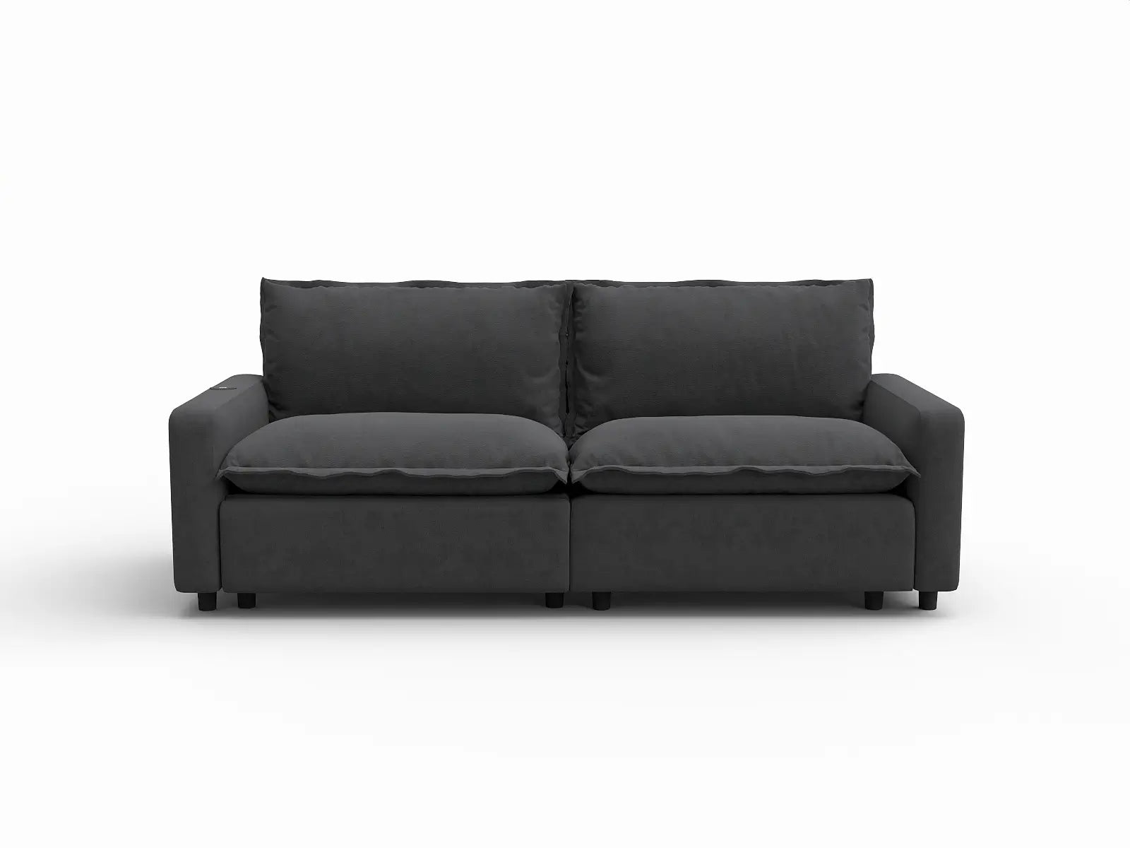 2 Piece Grey Linen Flex Nook Loveseats 2 Seater 2 8b8a2da3 a0a9 4651 8d63 8d246e1c60bf