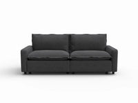 2 Piece Grey Linen Flex Nook Loveseats 2 Seater 2 8b8a2da3 a0a9 4651 8d63 8d246e1c60bf