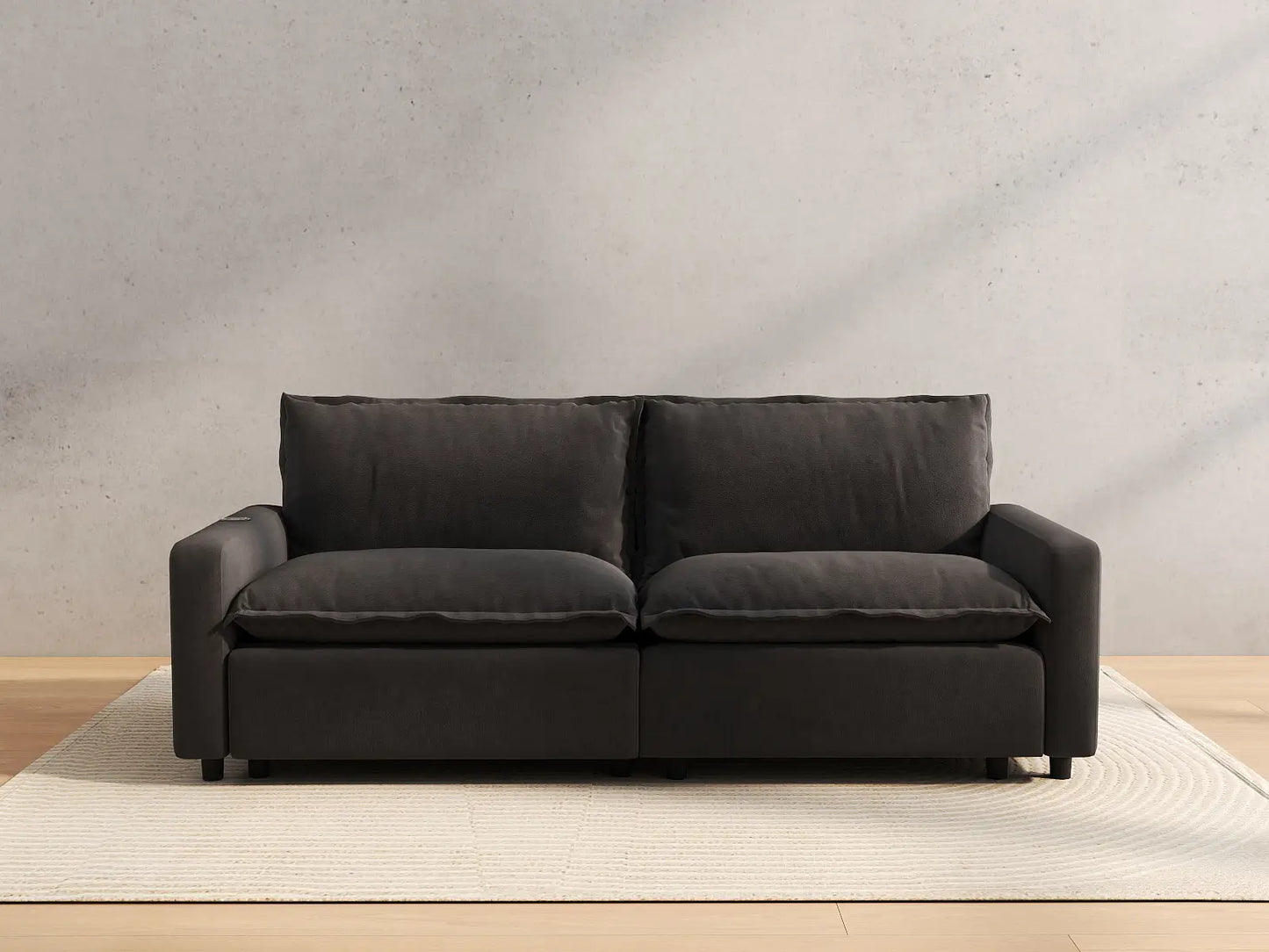2 Piece Grey Linen Flex Nook Loveseats 2 Seater 4 6856e261 8f39 492d 9105 53596ba9486f