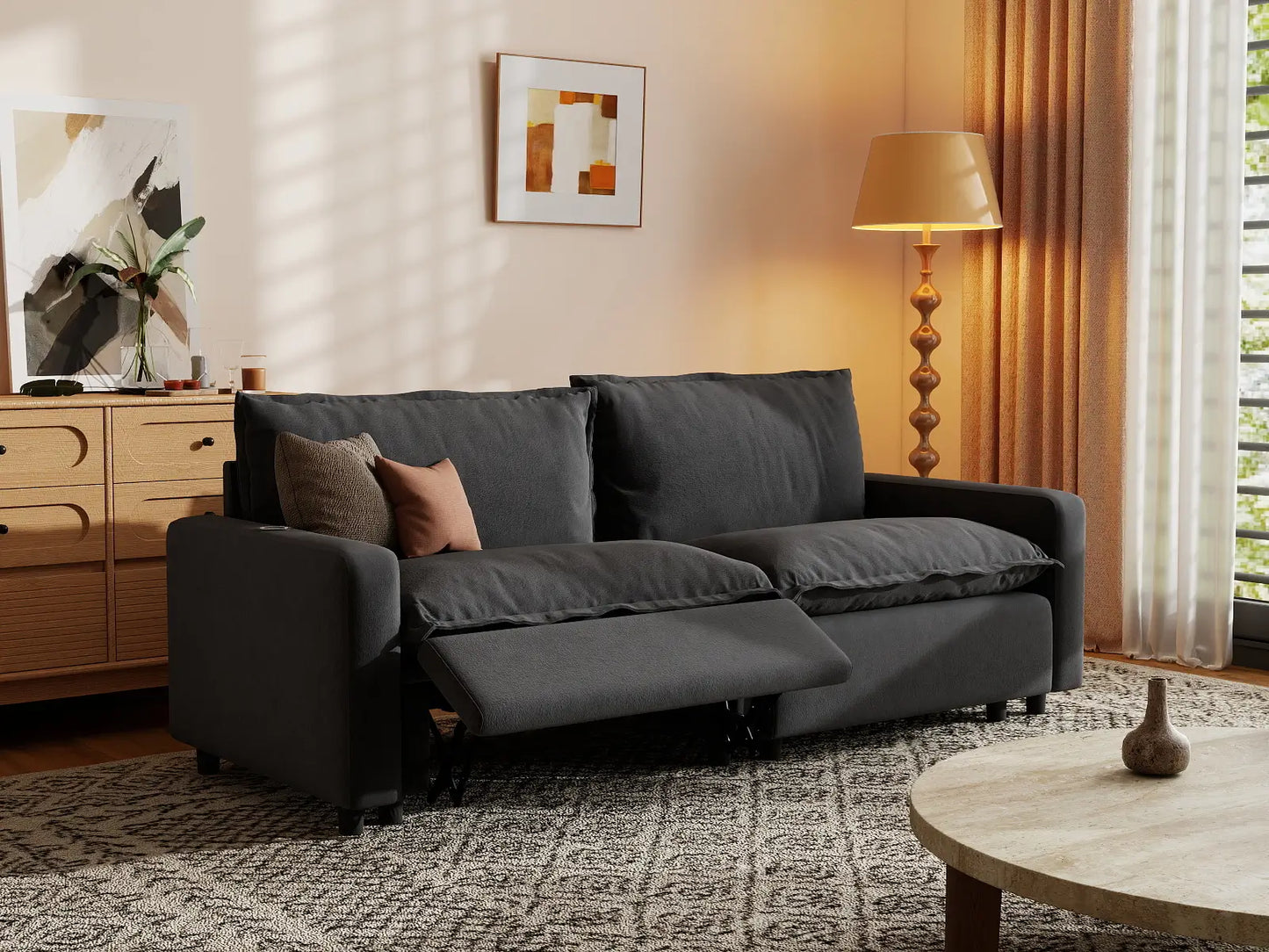 2 Piece Grey Linen Flex Nook Loveseats 2 Seater 7 3265a83f 4744 4fe2 80e9 7a1a538d6791
