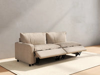 2 Piece Khaki Linen Small Space Loveseats 2 Seater 6