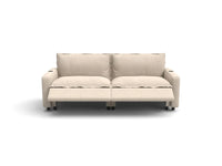 Modular Cero Reclining Sectionals | 2-Piece Beige Linen Flex Nook Loveseats 2-Seater