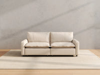 Modular Cero Modular Sectionals | 2-Piece Beige Linen Flex Nook Loveseats 2-Seater
