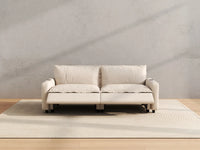 Modular Cero Reclining Sectionals | 2-Piece Beige Linen Flex Nook Loveseats 2-Seater