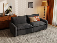 Modular Cero Modular Sectionals | 2-Piece Grey Linen Flex Nook Loveseats 2-Seater