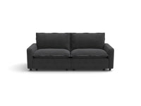 Modular Cero Modular Sectionals | 2-Piece Grey Linen Flex Nook Loveseats 2-Seater