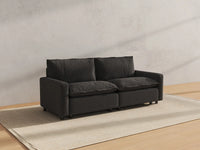 Modular Cero Modular Sectionals | 2-Piece Grey Linen Flex Nook Loveseats 2-Seater