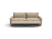 Modular Cero Reclining Sectionals | 2-Piece Khaki Linen Small Space Loveseats 2-Seater