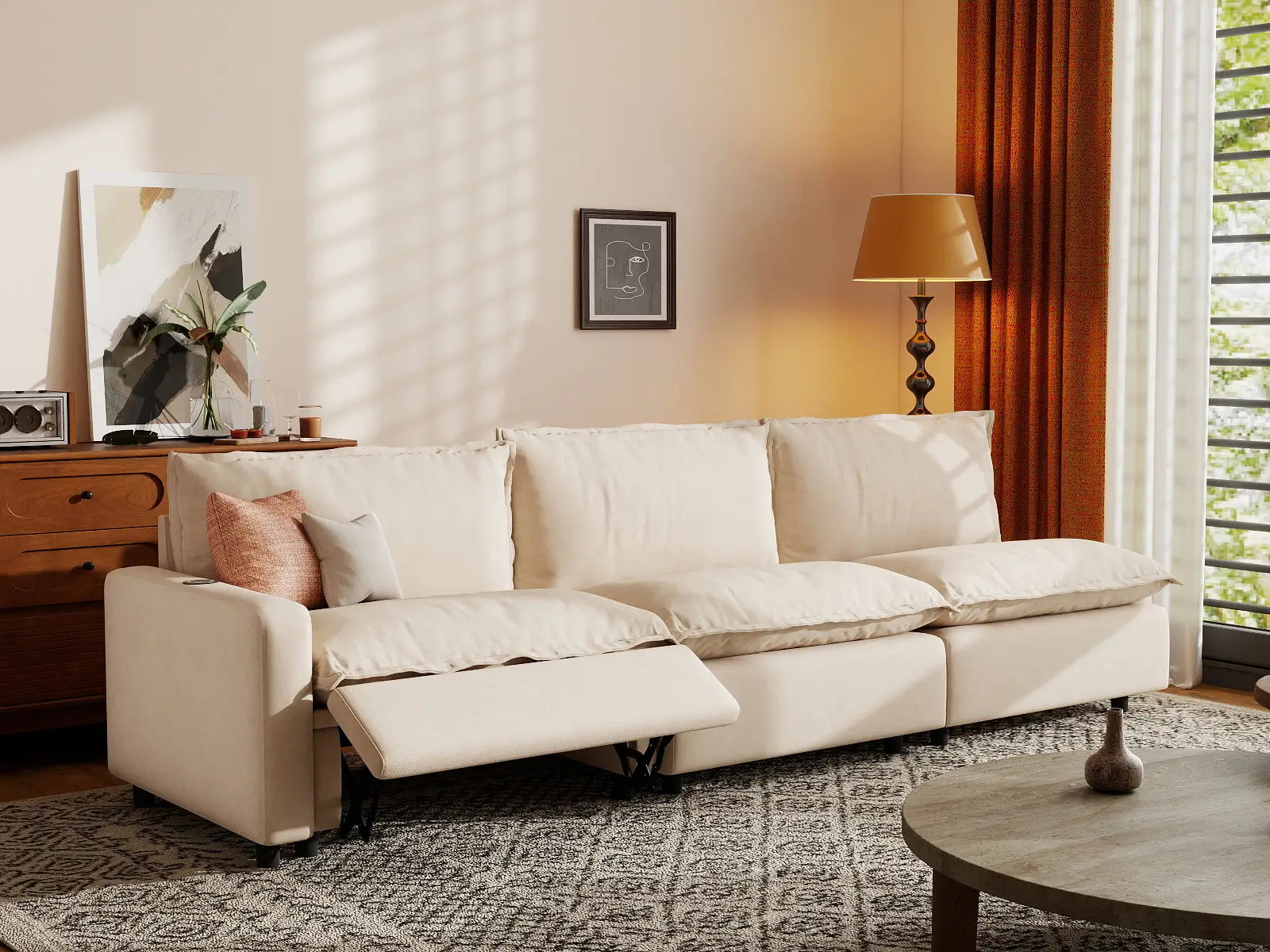 3 Piece Beige Linen Home Living Couch Sectionals 3 Seater 7 9ec7431b 4199 4a7a a974 5d7517e32005