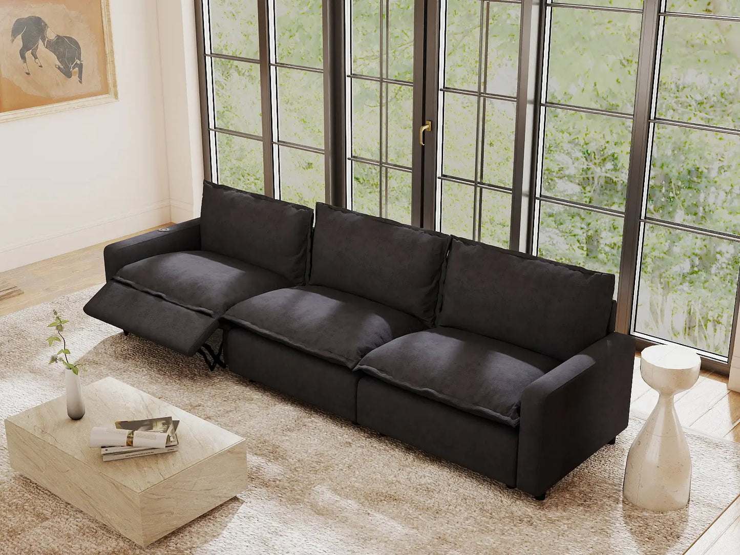 3 Piece Grey Linen Home Living Couch Sectionals 3 Seater 1 d4016008 a49c 41e8 a113 e7f3be9ffe18